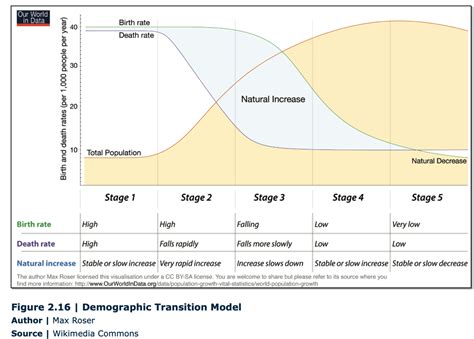 Demographic Transition Model Italy Stage 5 Of The Demographic