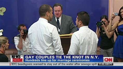 First New York Couples Wed Under New Same Sex Marriage Law Cnn Com
