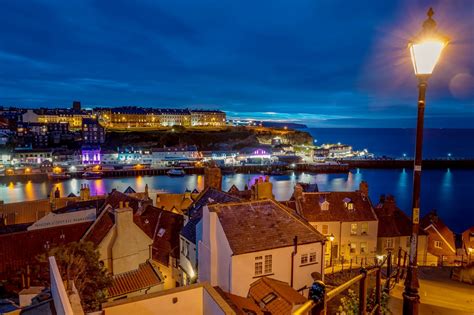 Whitby Harbour At Night Lee Mansfield Photography