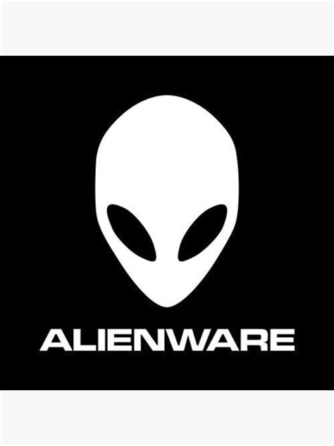 Alienware White Poster For Sale By Josblade Redbubble