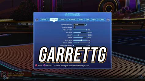 Rocket League Garrettg Pro Best Settings In Desc Youtube
