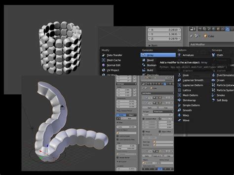 Blender Tutorial Array And Curve Modifier Rblender