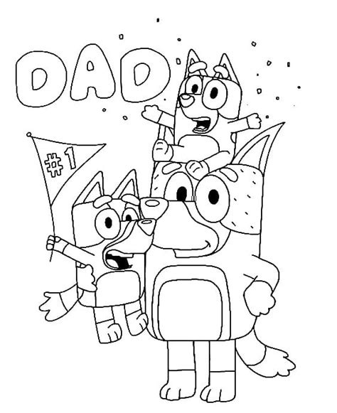 Bluey Bingo And Dad Coloring Page Download Print Or Color Online