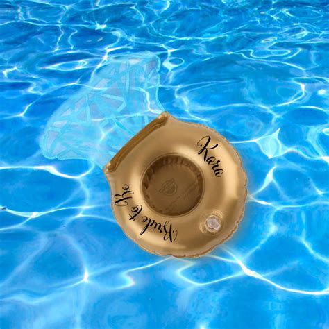 engagement ring pool can holder float bachelorette party etsy