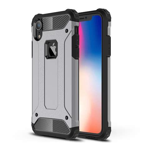 Iphone Xr Tough Armour Case Silver Iphonecaseuk