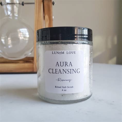 Aura Cleansing Salt Scrub 4 Oz Lunam Love