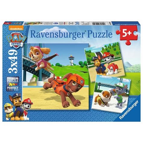 Ravensburger Puzzle Paw Patrol Team Auf Vier Pfoten 3x49 Teile Smyths