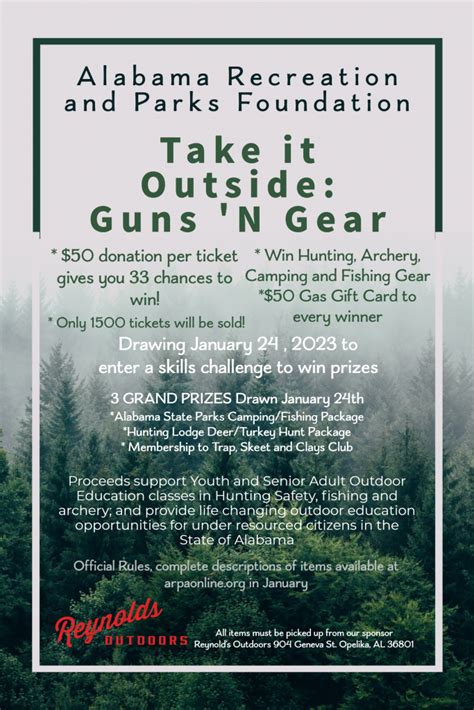 “take It Outside” 2023 Arpa Fundraiser Alabama Recreation And Parks Association