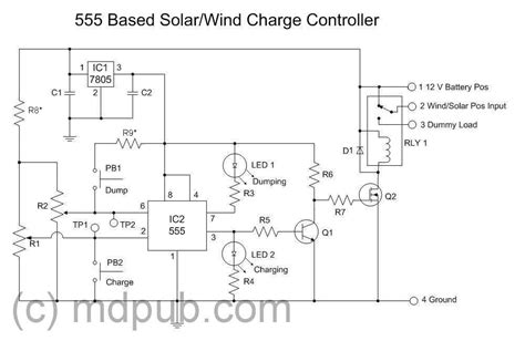It is designed using cypress' powerpsoc and uses the device's integrated hysteretic controllers. 555 - Solar Charge Controller Function Details - Electrical Engineering Stack Exchange