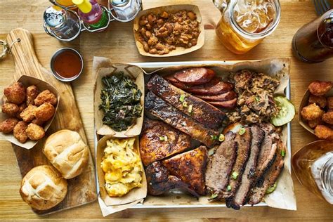 Premium Photo Texas Style Bbq Meal With All The Fixings
