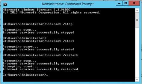 How To Start Stop Restart Check Status Iis Service By Command Line