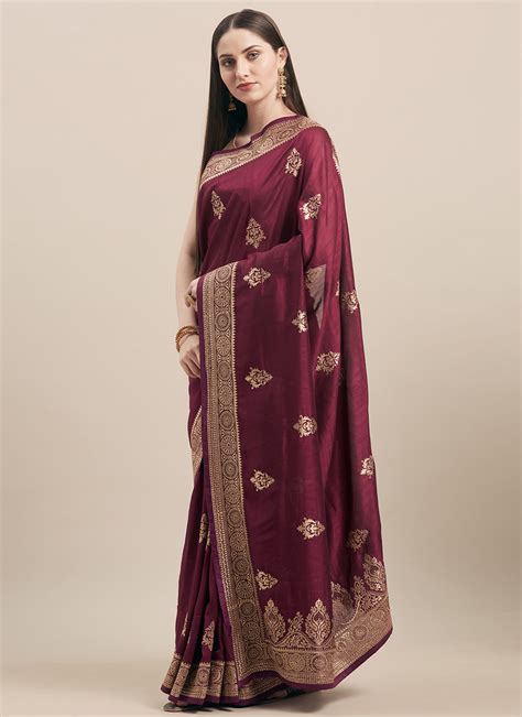 Magenta Trendy Saree Buy Online