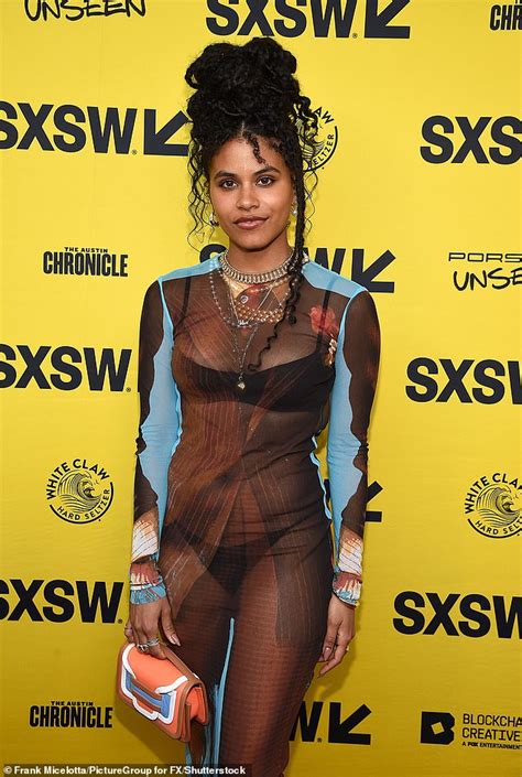 Zazie Beetz Shows Off Her Phenomenal Figure And Flashes Her Underwear Daily Mail Online