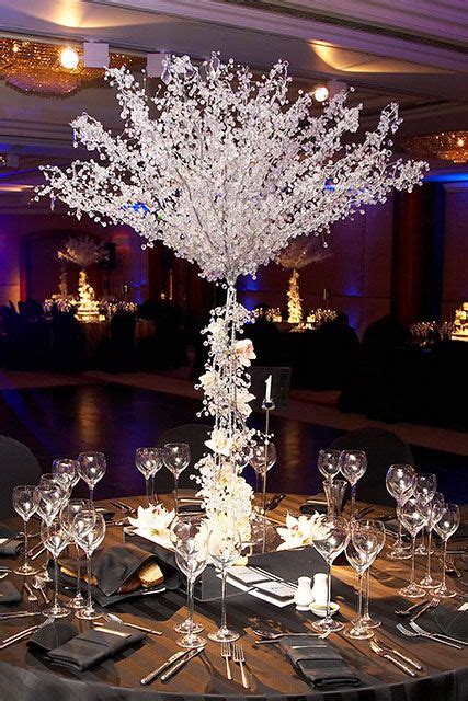 Large Crystal Tree Crystal Tree Centerpieces From Tabledressers