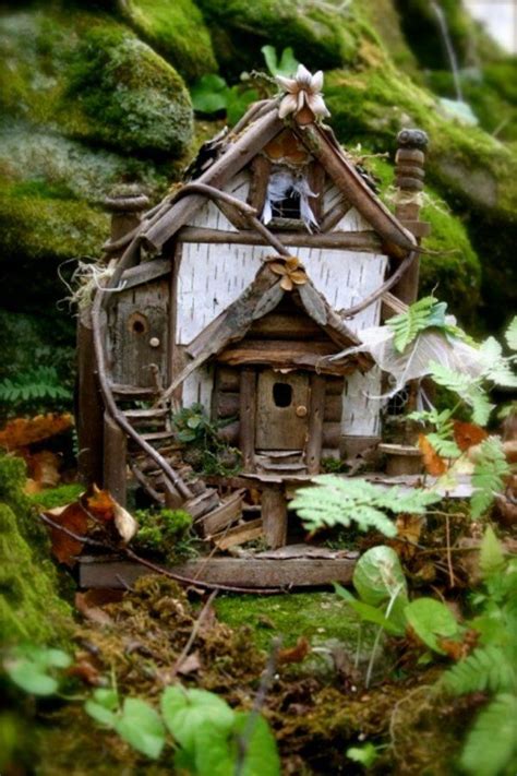 Enchanted Green Forest Fairy Houses Creatively Lovely