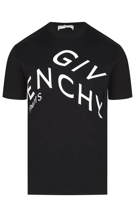 Givenchy Refracted Design Logo Embroidered T Shirt Clothing From
