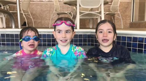 Z Sisters Swimming In A Special Pool Youtube