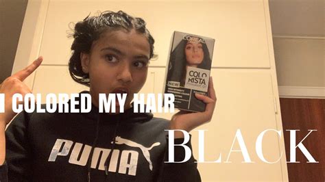 Dying My Hair Black With Box Dye Youtube