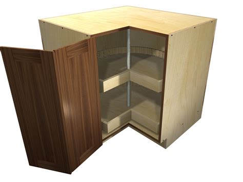 Check spelling or type a new query. 90 degree base cabinet with wood lazy susan