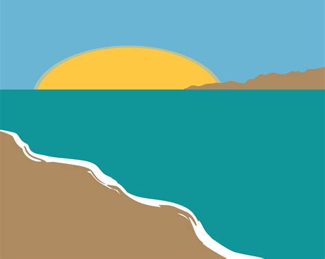 Simple Beach Landscape Icons Png Free Png And Icons Downloads