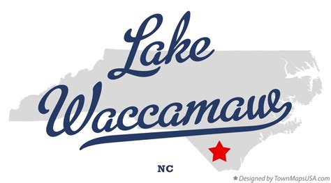 Map Of Lake Waccamaw Nc North Carolina