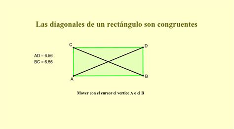 Diagonales De Un Rectángulo Geogebra