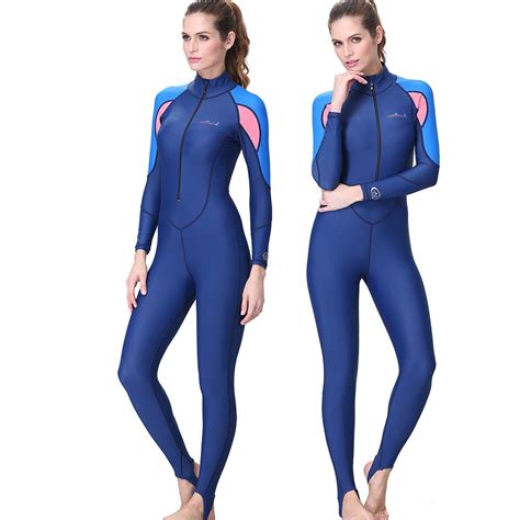 Women Diving Suit Full Dive Skin Jump Suit Women Snorkeling Surfing