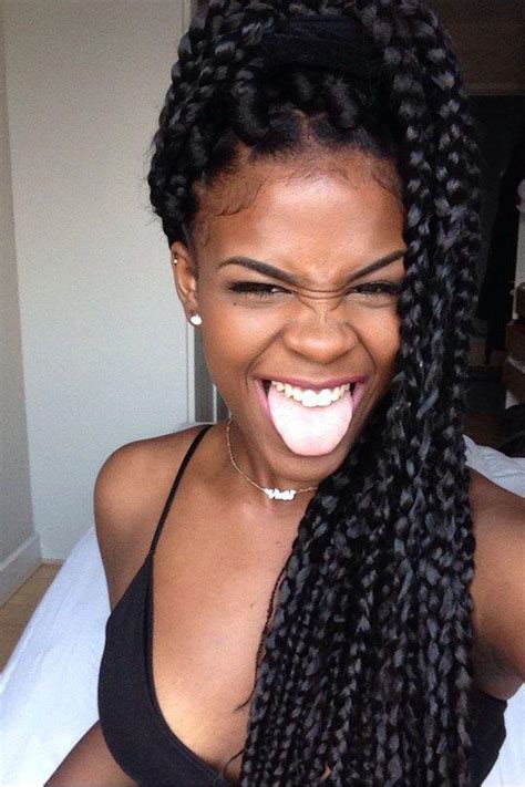 Black Girl Box Braids French Braid On Stylevore
