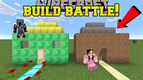 Minecraft Noob Vs Pro Build Battle With Normal Blocks Mini