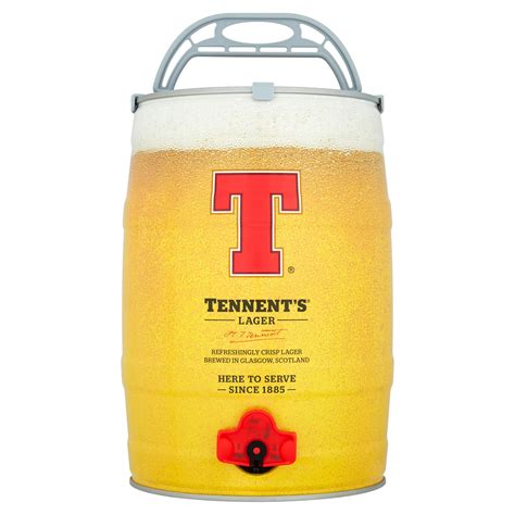 Tennents Lager 5 Litres Beer Kegs Iceland Foods
