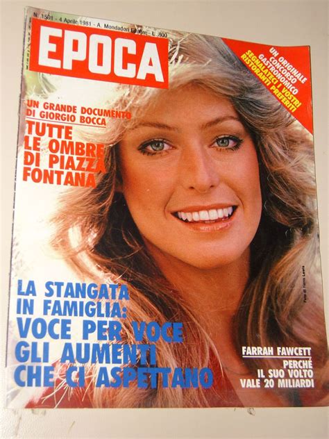Farrah Fawcett Magazine Cover Italy 1981