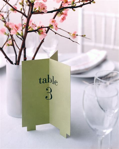 Diy Table Numbers To Count On For A Special Touch Martha Stewart Weddings