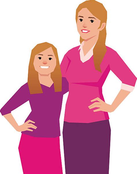 Blonde Mom And Daughter Illustrations Royalty Free Vector Graphics And Clip Art Istock
