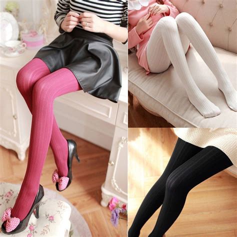 Fashion Womens Thick Tights Knit Winter Pantyhose Tights Warm Cotton