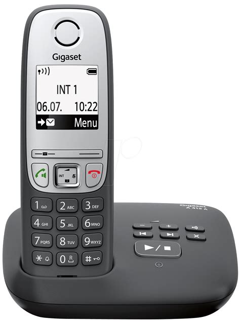 GIGASET A415ASW: DECT telephone, 1 handset, AB, black at reichelt elektronik