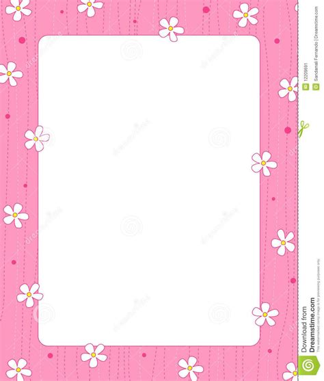 Pink Floral Borders Floral Border Frame Beautiful Spring Flowers On