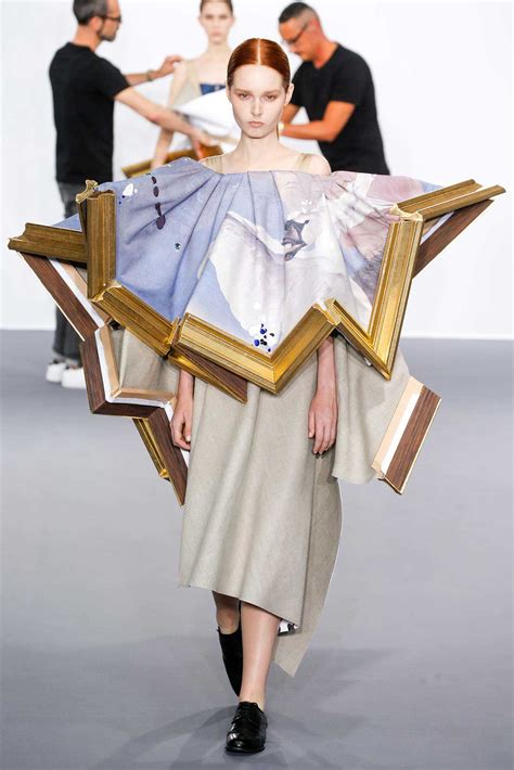 Viktor And Rolf Dress Models In Wearable Paintings Yellowtrace