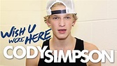 Cody Simpson Announces his "Wish U Were Here" Music Video - YouTube