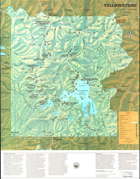 map for yellowstone national park london top attractions map
