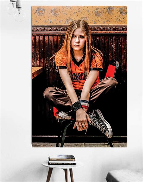 Avril Lavigne Poster Lavigne Canvas Art Lavigne Custom Etsy