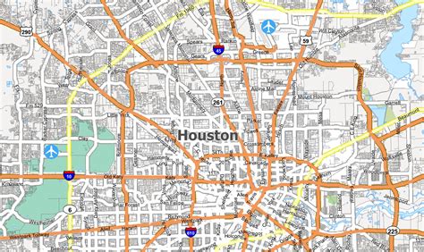 This is equivalent to 128 kilometers or 69 nautical miles. Map of Houston, Texas - GIS Geography