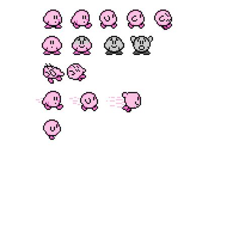 Kirby Sprite Grid