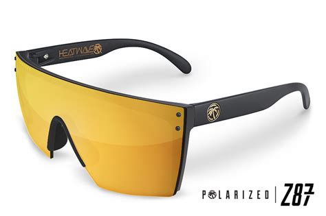 Lazer Face Polarized Z87 Sunglasses Gold Heat Wave Visual Heat