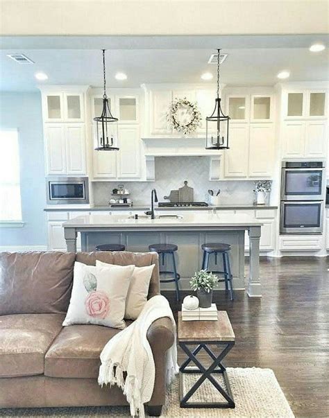 Get The Most Of Colors For Open Concept Kitchen And Living Room Ideas