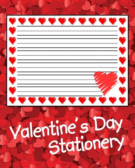 Valentines Day Stationery Valentines Printables Free Valentines