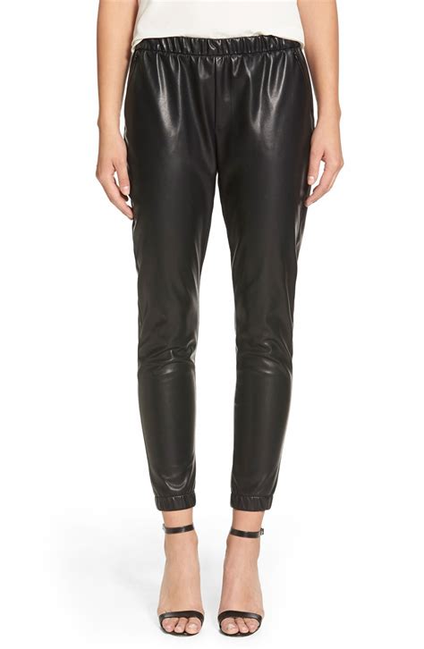 Cupcakes And Cashmere Diana Faux Leather Jogger Pants Nordstrom