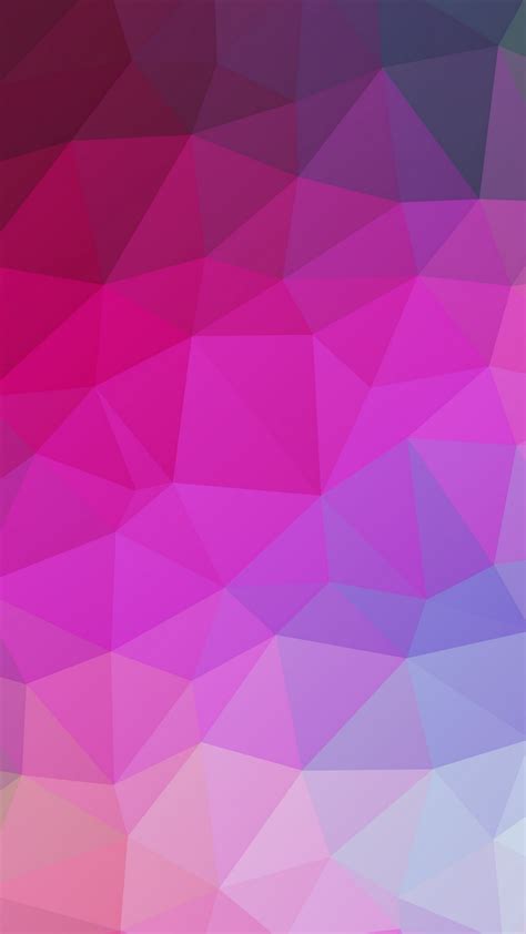 Download Wallpaper 1350x2400 Polygon Pink Triangle Geometric Iphone