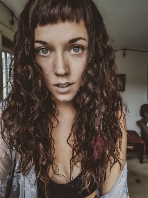 Bohemian Style Feathers And Curls Growing Out Hair Curly Hair