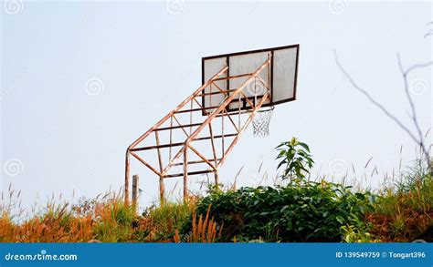 Old Basketball Court Stock Image Image Of Front Long 139549759