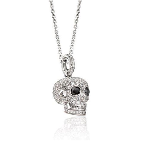 Diamond Pavé Skull Necklace Necklace Skull Necklace Diamond Necklace